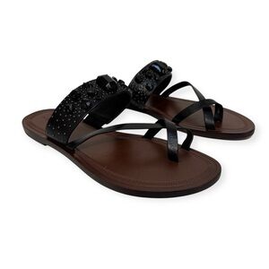 Via Spiga Jeweled Leather Gwenda Sandals